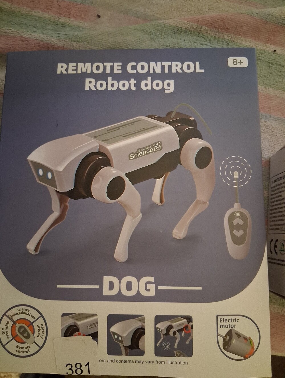 Remote Control Robot Dog - White and Black